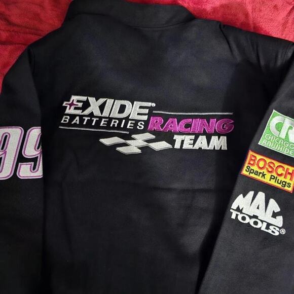 Vintage Exide Batteries Racing Team NASCAR Jacket Jeff Hamilton - Picture 4 of 5